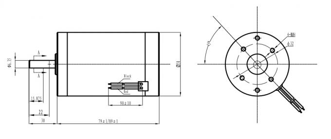 Diameter 50mm High Power DC Motor Powder Coating Frame 50ZYT In Ambulance Pump 0