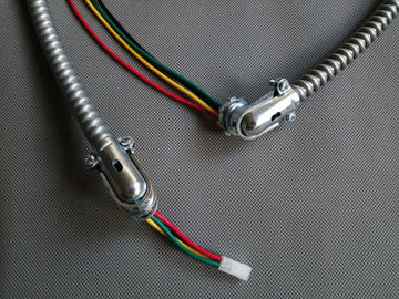 Flexible Conduit Universal Wiring Harness 105 C Rating IP40 Zinc Alloy Conduit Fitting